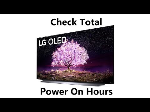 LG C1/C2 Smart TV: How To Check Power On Time (Check If LG OLED TV is New Or Used)