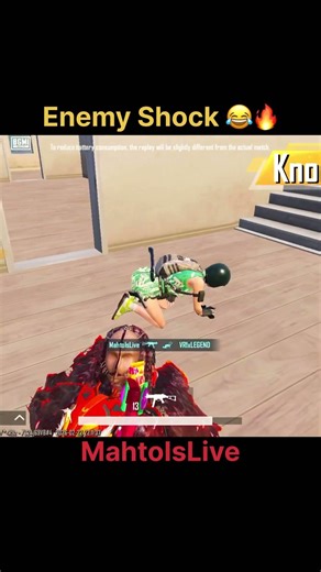 Enemy Shock 😂🔥 #bgmishorts #pubgshorts