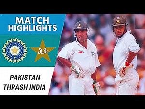 Pakistan Thrash India | Sachin Tendulkar Aggressive & Fluent Knock | Saeed Anwar 72, Basit Ali 75