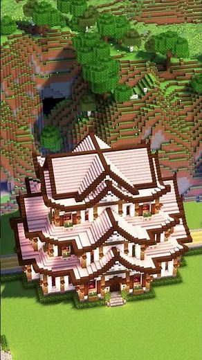 Minecraft Easy Japanese temple🏯 #minecraft
