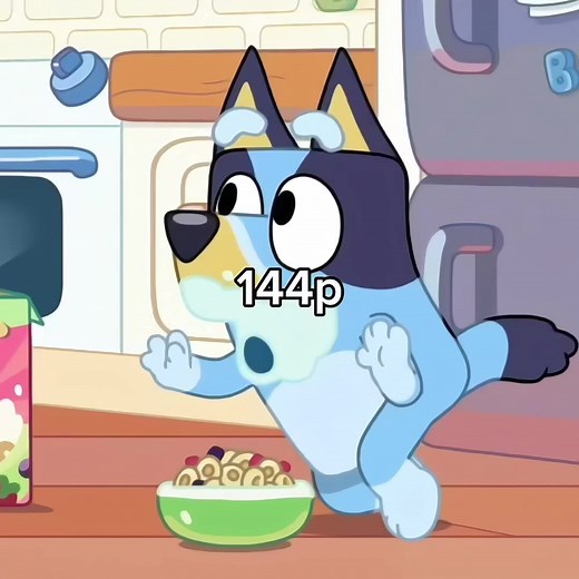 bluey 144p to 4k #bluey #blueytok #cartoon #dogs #edit | bluey
