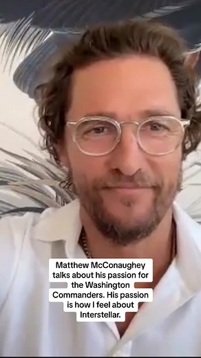From my interview with Matthew McConaughey for his new book, JUST BECAUSE. #matthewmcconaughey #commanders #justbecause #movies #interstellar #filmmaking #football #dallas