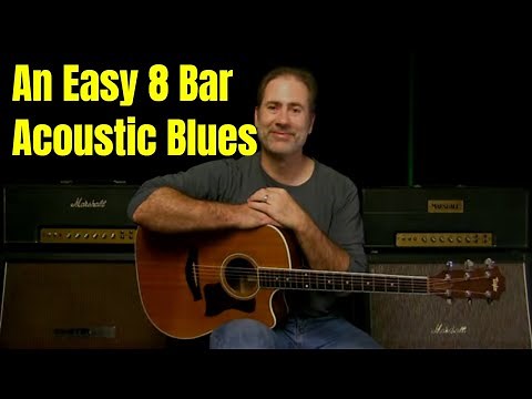An Easy Acoustic 8 Bar Blues Lesson For Advanced Beginner Or Intermediate Blues Guitar Players