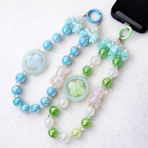 Handmade Beaded Phone Charm Lanyard With Teddy Bear - Etsy