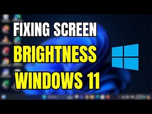 How To Fix Brightness Not Changing / Working in Windows 11 (2025)