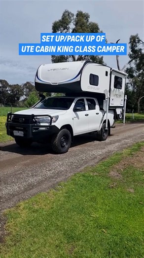 Ute tub-friendly slide-on camper combines minimalist camping with luxury caravan features. Read our full Ute Cabin King Class camper review: https://www.caravancampingsales.com.au/editorial/details/ute-cabin-king-class-2025-review-150718/ | caravancampingsales.com.au