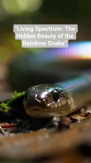 Living Spectrum: The Hidden Beauty of the Rainbow Snake #shorts #snake #wildlife