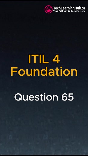 Take on this ITIL 4 Foundation mock exam quiz 65! 🚀 Sharpen your skills with ITIL 4 Foundation practice questions and ace the 40-question exam. This Short covers key topics like the four dimensions. 📖 Visit https://techlearninghub.ca for free ITIL 4 Foundation exam prep and study resources. Subscribe for more ITIL 4 Foundation for beginners Shorts! 🔔 Drop your answer in the comments! 👇 #ITIL4Exam #ITILFoundation #ExamPrep #TechLearningHub #ITIL4MockExam #ITILStudy #CertificationPrep #ITServi