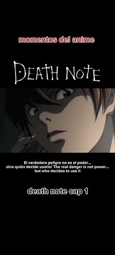 Momentos del anime parte 1, ligth Yagami y la libreta Death note