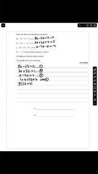 Simultaneous Equations with 3 unknowns | GCSE Further Maths #gcsemaths #aqa #exam #education