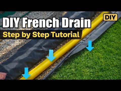 DIY French Drain – Fix Lawn Drainage Problems Step by Step