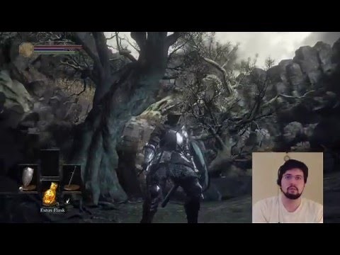 The First (optional) Boss, Ravenous Crystal Lizard, Cemetery of Ash, Dark Souls 3