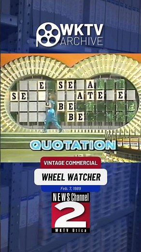 WKTV ARCHIVE || Wheel Watcher Commercial Feb. 1989 #vintage #vintagecommercial