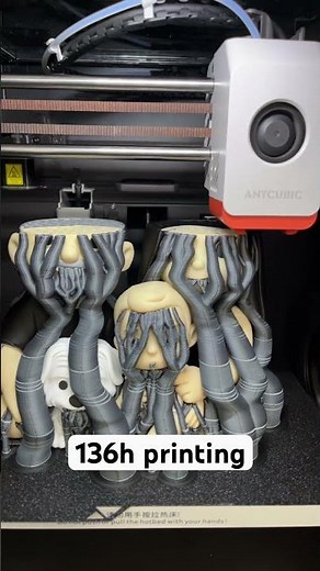 A 136h print with Anycubic Cobra S1. #anycubic #3dprinting #nima3dprintstudio