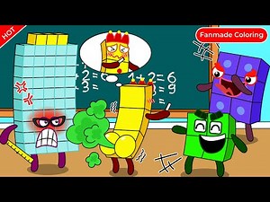 Numberblocks 3, Please Don't Fart in Class | Numberblocks Fanmade Coloring Story