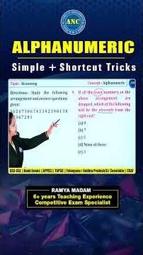 🧠 Alphanumeric Series || Short-15 | Reasoning Concepts & Tricks | #reasoningtricks #ssccgl #bankpo