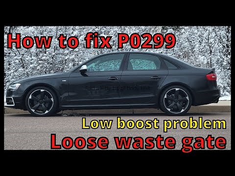 P0299 on Audi 2.0t LOOSE WASTEGATE FIX