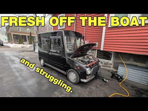 This Daihatsu Mira van arrived from Japan running very poorly, luckily it was an easy fix!