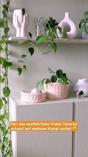 Korbflechten für Anfänger 🧺💚 #diy #shorts