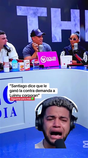 Santiago le quitó el programa al pelo a Luinny corporan #farandula #clipviral