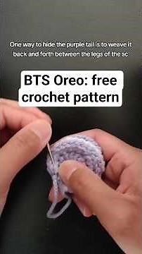 BTS Oreo: free crochet pattern #bts #btsoreo #oreoxbts #freecrochetpattern #yamanika