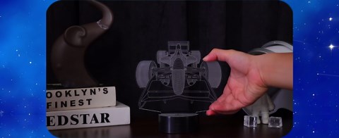 F1 Gifts for Boys Men, Formula 1 Racing Car 3D Illusion lamp Roadster Night Light for Kids Boys Bedroom Decor,16 Colors Changing Lighting Lamp with Remote Control