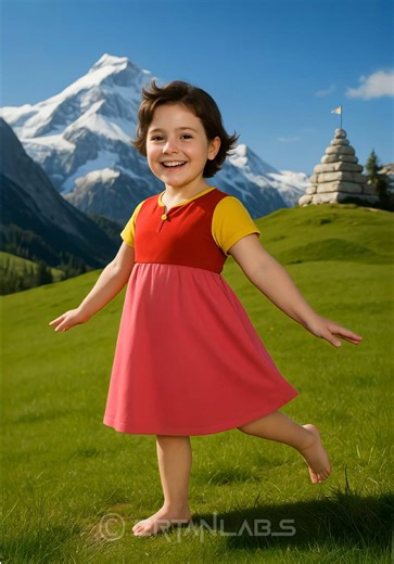 Heidi Cartoon - Characters in Real Life, Amazing Transformations You Have to See! ⚡💥 . #heidireallife #aicharactertransformation #cartoonai #heidicartoon #aianimation #heidi #cartoon #livingcartoon (Heidi Music Removed Due to Copyright.)