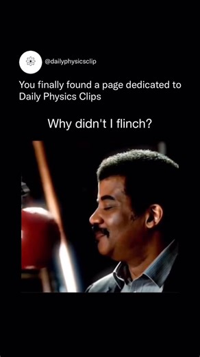 Daily Physics Clips on Instagram: "He stands perfectly still because he trusts one of physics’ most reliable principles: a pendulum will never swing back higher than the point it was released from. When the ball is released without any extra push, it loses energy to air resistance and friction, meaning it can only return slightly lower than its starting height. Since he positions his face exactly at that maximum height, the pendulum cannot hit him unless an external force interferes. His calm re