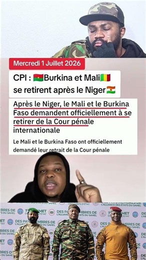 Niger, Mali, and Burkina Faso officially withdraw from the ICC #marechalneat
