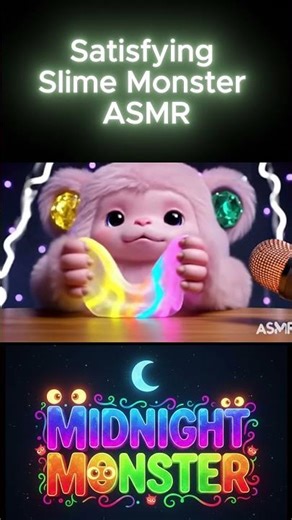 Slime Monster ASMR – Jiggly Monster Movements Up Close #CuteMonster #slime
