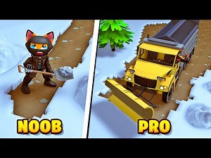 WER schiebt SCHNELLER den SCHNEE Weg?! NOOB vs PRO - Roblox [Deutsch/HD]