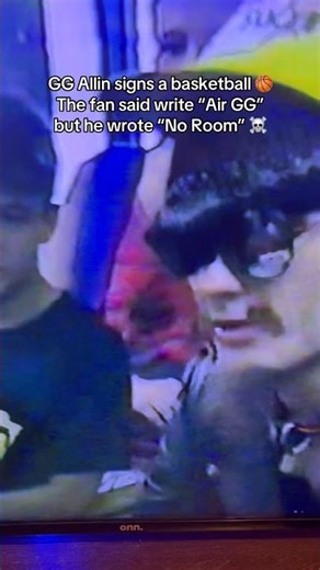 GG Allin Autograph’s A Basketball No Room 🏀