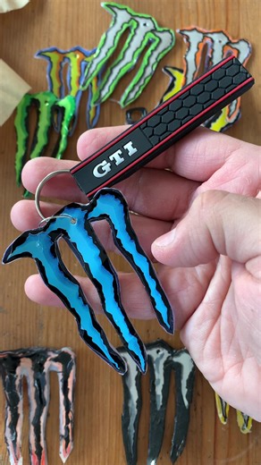 Monster necklace Tutorial #monster #diy #jewellery #alt #alternative #necklace #fyp #viral #redbull #cocacola #can