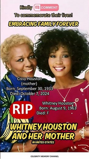 Whitney Houston and Her Mother: Embracing Family Forever