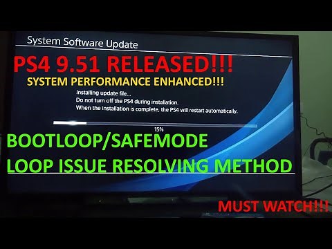 PS4 9.51 UPDATE! | How to SAFELY INSTALL PS4 9.51 UPDATE | PS4 Bootloop ERROR FIX!