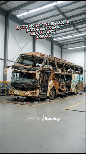 Restoration of a bus that had been abandoned for years, making it good again 🔥 #restoration #renovation #abandonedbus #timelapse | Sandy Ramadhan