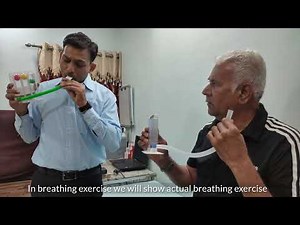Breathing Exercise using Incentive spirometer