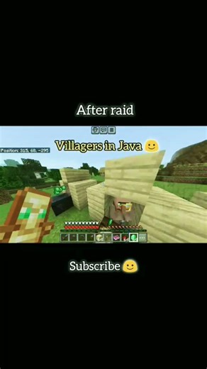 Minecraft java vs bedrock villagers 🔥 #minecraft #shorts #gaming