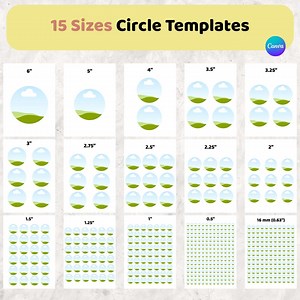 Circle Template Bundle, Editable Circle SVG, Printable Labels, Canva Templates, Round Stickers, DIY Craft Supplies, Instant Download - Etsy Canada