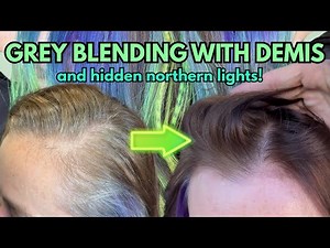 Ep. 54 Grey Blending With Demi Permanent Color and Hidden Northern Lights Hair