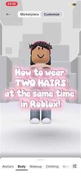 How to WEAR TWO HAIRS at the SAME TIME in Roblox! #roblox #tutorial #robloxedit