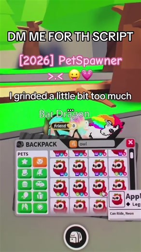 ADOPT ME PET SPAWNER [📌] Script Info: Pet Spawner [🟢] Status: Safe (Good For Main Account [💡] Tips: Use A Better Pet For Trading. #adoptme #keyless #adoptmeroblox #script #petspawneradoptme