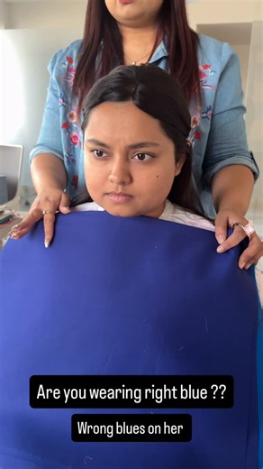 The Himaque Code | She thought blue suits everyone. But not every blue suits YOU. See the difference? These blues are overpowering her skin tone. They pull... | Instagram