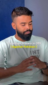 2.4K reactions · 7 comments | Top Indian scorers in ODI (against Pakistan) . . . . [india vs pakistan, india record, test cricket, odi cricket, t20 cricket] | One Tip Out | Facebook