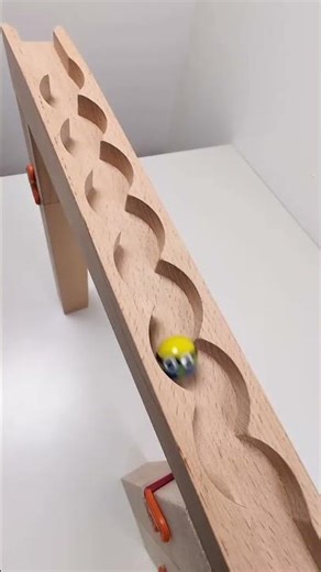 marble Run Race ASMR #304 Wooden Wave Course Colorful Marbles #marblerun #marblerunrace #asmr