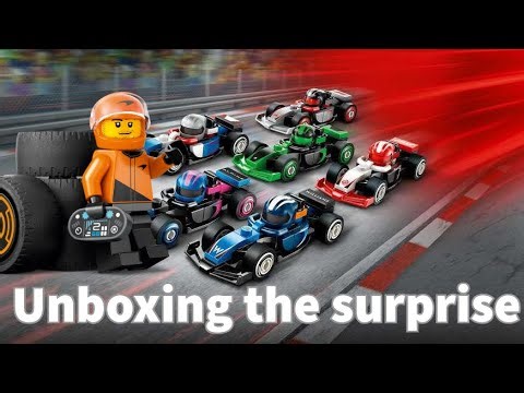 Unboxing Lego mini F1 cars