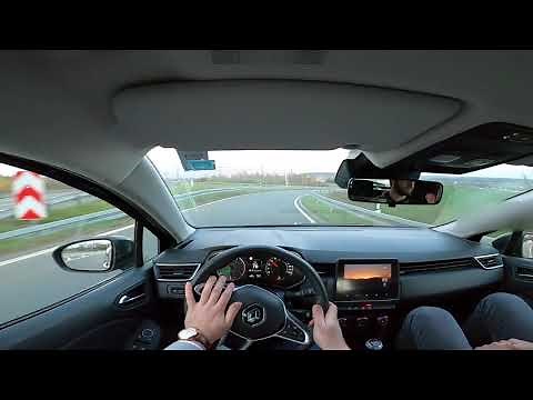 2020 Renault Clio 1.0 TCe 101HP 0-200 km/h German Autobahn POV