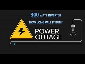 300 Watt power Inverter ( how long will six lights run for on a 90 amp hour AGM battery )
