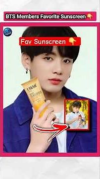 BTS Members Favorite Sunscreen 👆 | #factsinhindi #bts #jungkook #kpopfactmedia #kpop #southkorea