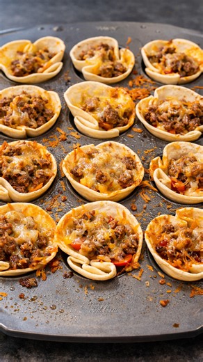 These mini taco cups pack big flavor into every bite
